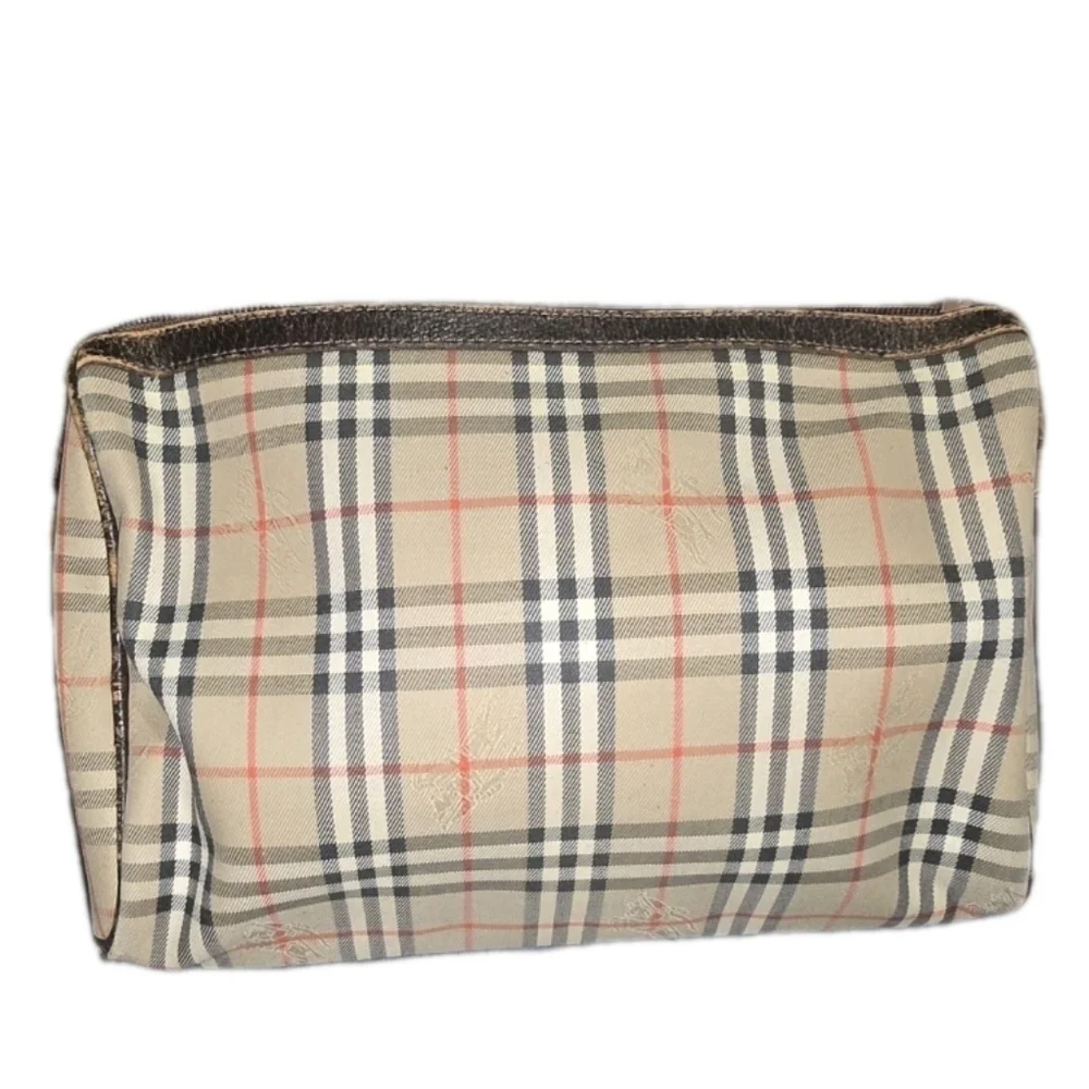 Vintage Burberry Plaid Toiletry Bag